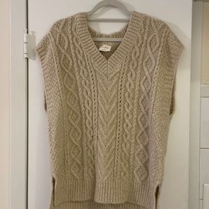 Oversized sweater vest